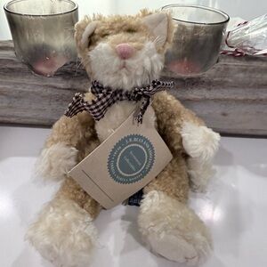 Boyds Bears Tan and White Stuffed Animal